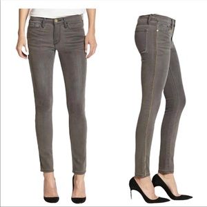 Frame Le Skinny de Jeanne Zipper Leg Thatcher Gray